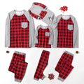 Plaid Family Matching Pajamas Sets（Flame resistant） Red