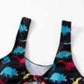 Family Look Cute Dinosaur Print Matching Swimsuits Multi-color