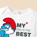 Smurfs Baby Boy/Girl Best Father Ever Cotton Jumpsuit/One Piece White