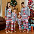 Os Smurfs Look de família Manga comprida Conjuntos de roupa para a família Pijamas (Flame Resistant) Cinzento image 1
