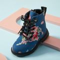 Toddler / Kid Fashion Floral Boots Dark Blue image 1