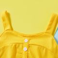 2-piece Baby / Toddler Fashionable  Solid Button Camisole and Skirt Yellow