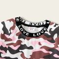 3-piece Camouflage Letter Allover Short-sleeve Dress Multi-color image 5