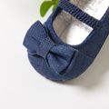 Baby / Toddler Solid Bowknot Slip-on Prewalker Shoes Blue