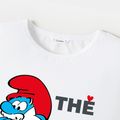 Smurfs Family Matching 'Best Father' White Tees and Jumpsuit Black/White