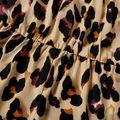Leopard Ruffle Cuff Matching Shorts Rompers Khaki