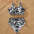 Camouflage Print Family Matching Swimsuits Color block