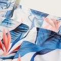 Mosaic Floral Print Flutter-sleeve Matching Midi Tank Dresses Multi-color