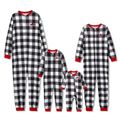 Family Matching Plaid Christmas Onesies Pajamas（Flame resistant） Color block