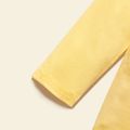 Toddler Girl Animal Print Ruffled Long-sleeve Pale Yellow Cotton Tee Pale Yellow image 5