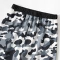 Kid Boy Camouflage/Letter Print Elasticized Casual Pants Sporty Sweatpants Dark Grey
