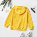 Trendy Kid Boy Solid/Colorblock Pocket Casual Hoodie Sweatshirt Yellow