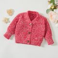 Baby Knit Cardigans Button Sweater Coat Red/White image 1