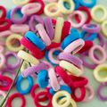 100 حزمة hairbands جميلة للفتيات متعدد الألوان image 4