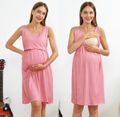 Maternity Casual Polka Dots Print Long-sleeve Pajamas Pink