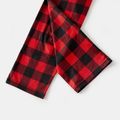 Christmas Deer and Red Plaid Print Raglan Long-sleeve Family Matching Pajamas Set (Flame Resistant) Red image 5