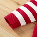 Baby Boy Cartoon Tiger Striped Long-sleeve Knitted Sweater Pullover Red image 4