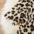 Toddler Girl Leopard Print Fuzzy Dress Multi-color