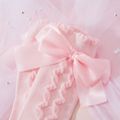 Baby / Toddler Solid Bow Mid-calf Socks Pink