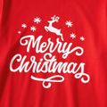 Merry Christmas Letter Print Red Family Matching Long Sleeve Sweatshirts Red image 5