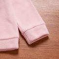 2-piece Kid Girl Colorblock Fuzzy Pullover and Elasticized Pants Set Pink image 4