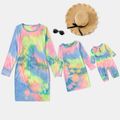Tie Dye Long Sleeve Mini Dress for Mom and Me Multi-color