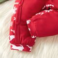 Natal 1 unidade Bebé Unissexo Costuras de tecido Veado Infantil Macacão Vermelho image 4