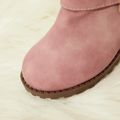 Toddler / Kid Five-pointed Star Buckle Fleece-lining Boots Pink