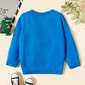 Toddler Boy Dinosaur Gift Box Pattern Knit Sweater Blue