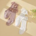 Baby / Toddler Solid Ruffle Decor Stockings White