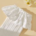 Baby / Toddler Solid Ruffle Decor Stockings White
