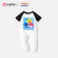 Baby Shark Family Matching Graphic Cotton Tee and Jumpsuit White