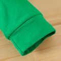 100% Cotton Baby 2pcs Christmas Green / Red Long-sleeve Jumpsuit Set Green image 3