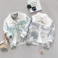 Toddler Fashionable Tie Dyed Jacket Green image 3