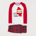 Natal Look de família Manga comprida Conjuntos de roupa para a família Pijamas (Flame Resistant) Vermelho/Branco image 4