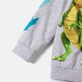Gigantosaurus Toddler Boy ROAR Dino Cotton Zip Hooded Sweatshirt Grey