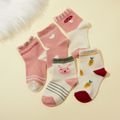 Baby / Toddler / Kid 5-pack Rabbit Print Socks Pink
