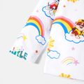 PAW Patrol Toddler Girl Denim Overalls and Rainbow Top Multi-color