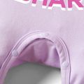 Baby Shark Big Graphic Cotton Jumpsuit for Baby Girl Light Purple