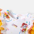 PAW Patrol Toddler Girl Flounce and Rainbow Allover Dress White image 2