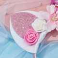 Einhorn Blumenstirnbänder rosa image 3