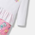 PAW Patrol Little Girl Colorblock 2 in 1 Jumpsuit White