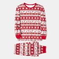 Christmas All Over Print Red Family Matching Long-sleeve Pajamas Sets (Flame Resistant) Red image 2
