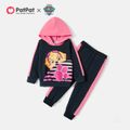 PAW Patrol 2-piece Toddler Girl Colorblock Hooded Sweatshirt and Pants Sets Royal Blue