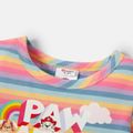 PAW Patrol Toddler Girl Rainbow Stripe Cotton Dress Multi-color