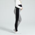 Maternity Color Block Casual Leggings Grey