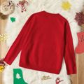 Kid Boy/Kid Girl Christmas Santa Embroidered Red Sweater Green/White/Red