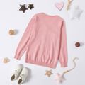Kid Boy/Kid Girl Button Design Solid Knit Sweater Coat Light Pink