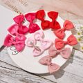 12-pack Bow Knot Decor Hair Clip for Girls (Multi Color Available) Light Pink image 4