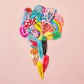 25-teilige süße Bonbonfarben-Cartoon-Design-Haarspangen für Mädchen Mehrfarbig image 3